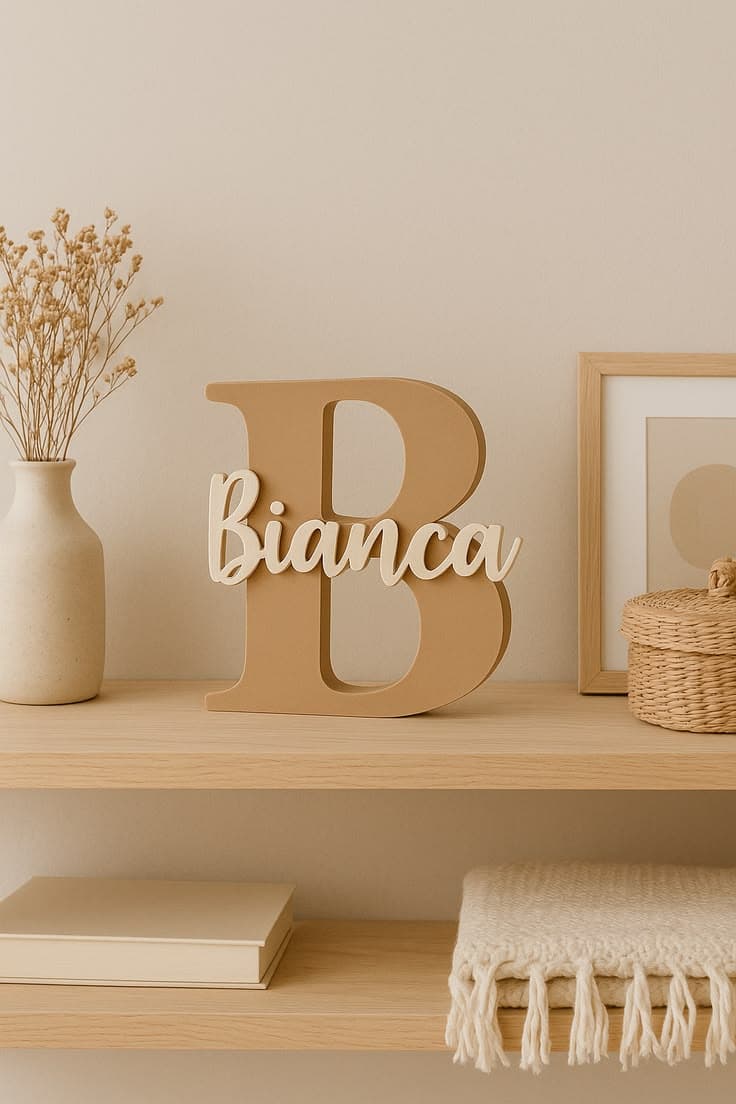 Custom dual-color 3D printed name frame